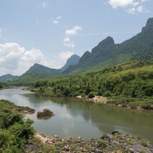 Mekong, Laos und Kambodscha